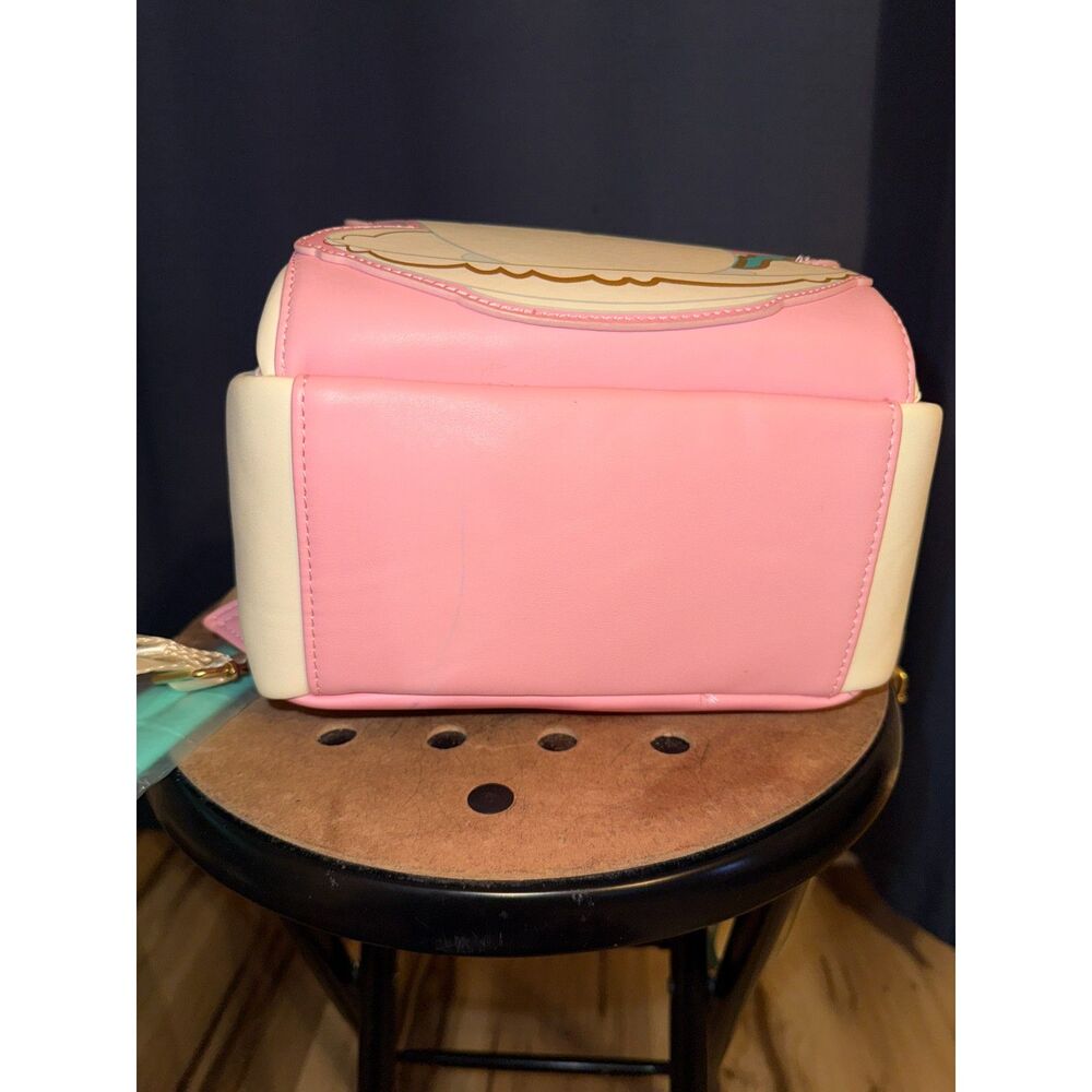 NWT Loungefly Cinderella Pink Gus and Jaq Mice Teacup Mini Backpack with flaws - Picture 4 of 6